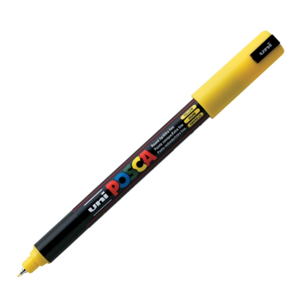 Marcatore uni posca pen pc1m giallo ultra fine - Z05069