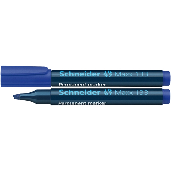 Marcatore maxx 133 permanente punta scalpello blu schneider - Z05147
