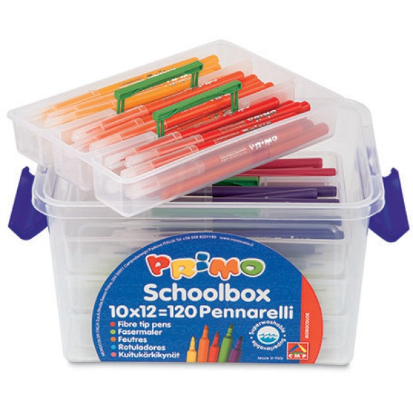 Schoolbox 120 pennarelli punta fine lavabili primo - Z05215