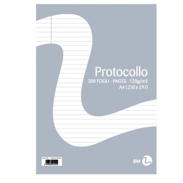 Fogli protocollo A4 60gr 20fg uso bollo bm - Z05255