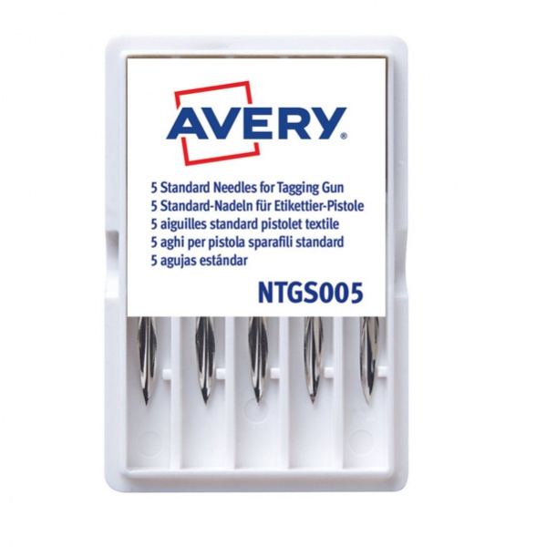 Scatola 5 aghi standard per sparafili avery - Z05311