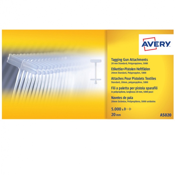 Scatola 5000 fili standard in pp 20mm per sparafili avery - Z05312