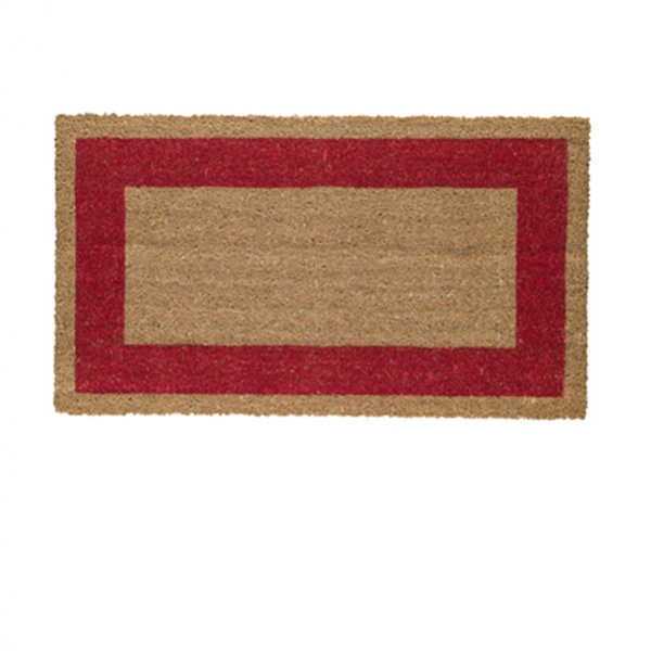 Zerbino cocco c/fondo in vinile 60x100cm rosso velcoc - Z05317