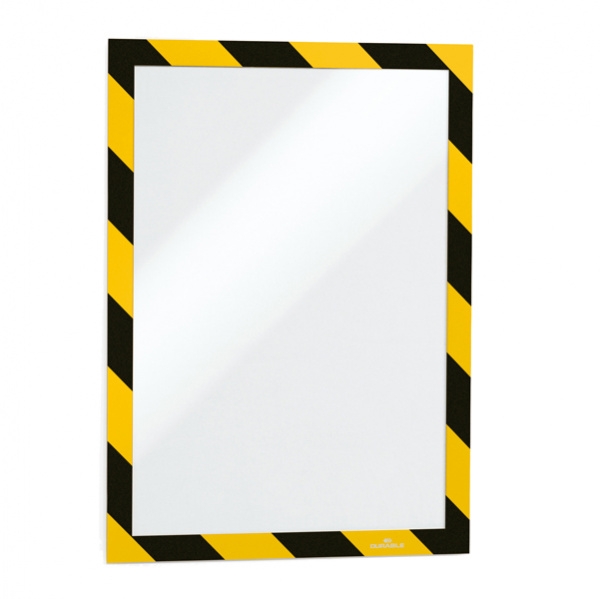 Cornice adesiva rimovibile-magnetica 210x297mm giallo-nero durable - Z05505