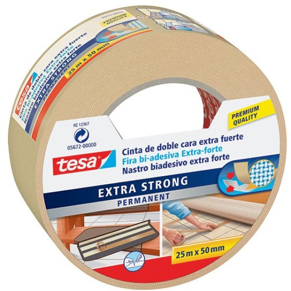 Nastro biadesivo 50mmx25mt extra-forte tesa - Z05567