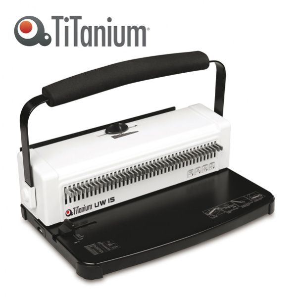 Rilegatrice manuale uw15 dorso metallico 34 anelli 3:1 titanium - Z05676