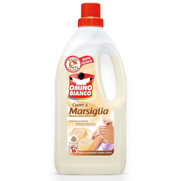 Detersivo liquido omino bianco marsiglia 1lt a mano e lavatrice - Z05782