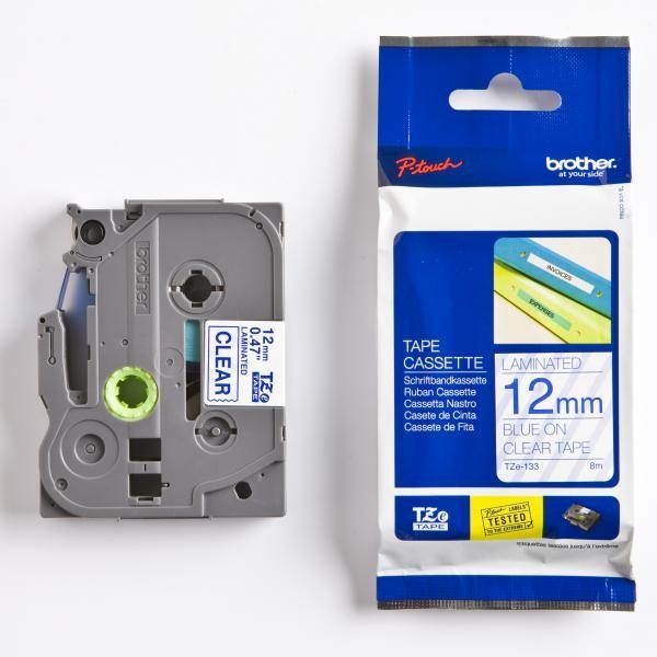 Nastro Brother TZ133/TZE133 (TZE133) blu-trasparente - Z06154