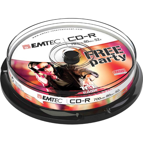 Cd-r emtec 80min/700mb 52x spindle (kit 10pz) - Z06314