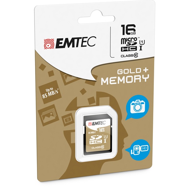 Sdhc emtec 16gb class 10 gold + - Z06360