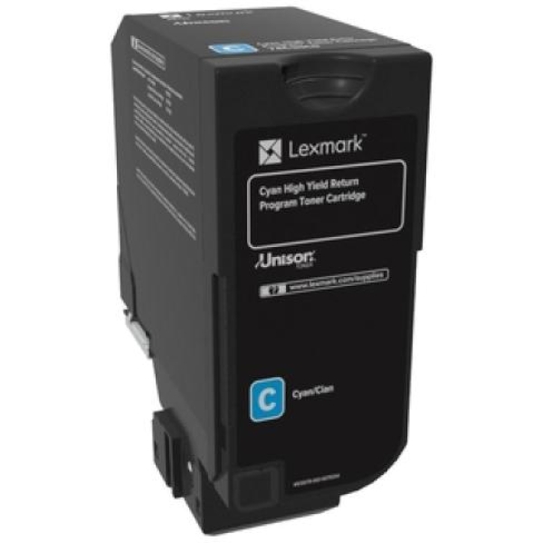 Toner Lexmark CS725 (74C2HC0) ciano - Z07326