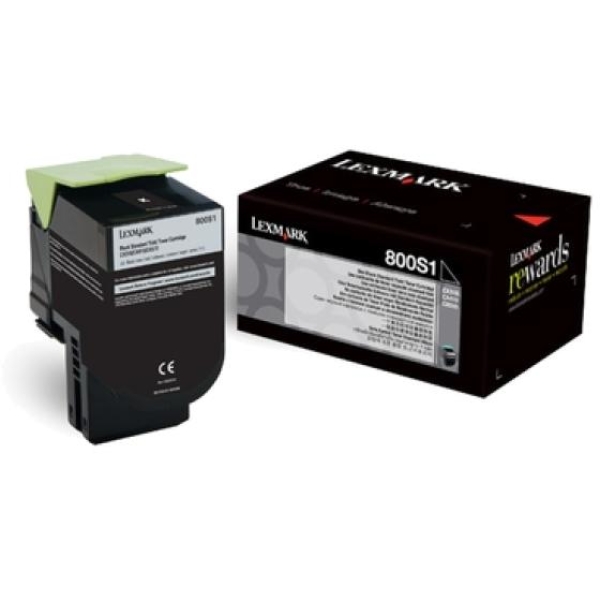Toner Lexmark 800S1 (80C0S10) nero - Z07362