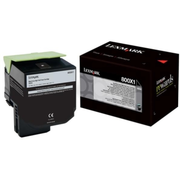 Toner Lexmark 800X1 (80C0X10) nero - Z07366