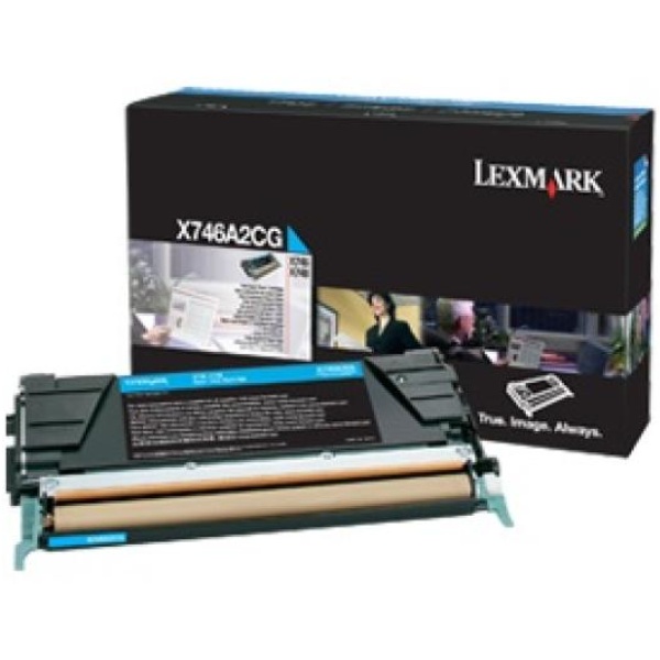Toner Lexmark X746, X748 (X746A2CG) ciano - Z07616