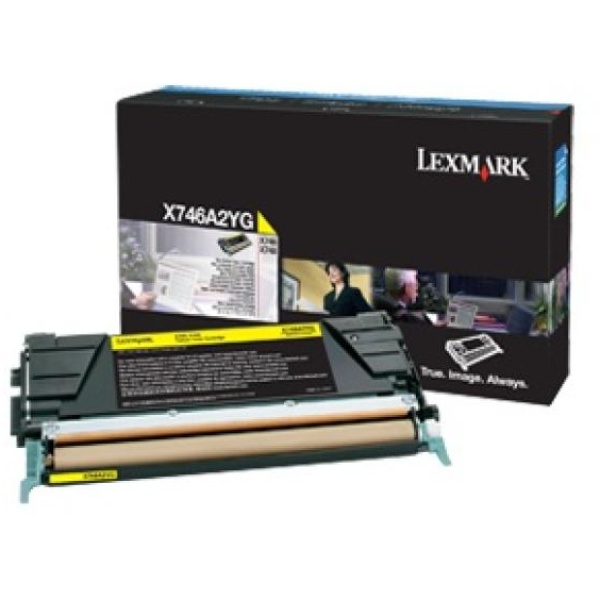 Toner Lexmark X746, X748 (X746A2YG) giallo - Z07618