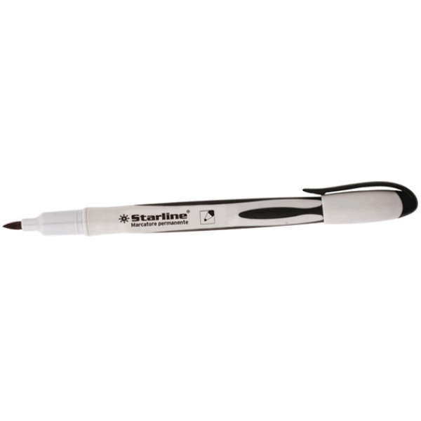 Marcatore permanente nero p.tonda 2mm starline - Z09055