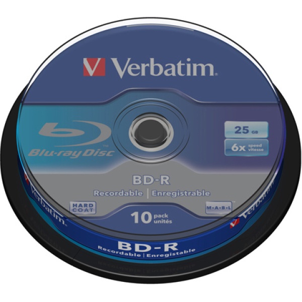 Scatola 10 dvd blu ray bd-r sl 25gb 6x spindle mabl white/blu - Z09430