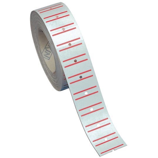 Rotolo 1000 etichette 21x12mm bianche permanenti rigate x towa gs-gm-motex 5500 - Z09590