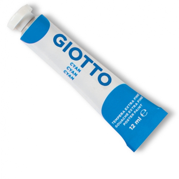 Tempera giotto tubo 4 (12ml) cyano 15 - Z09636