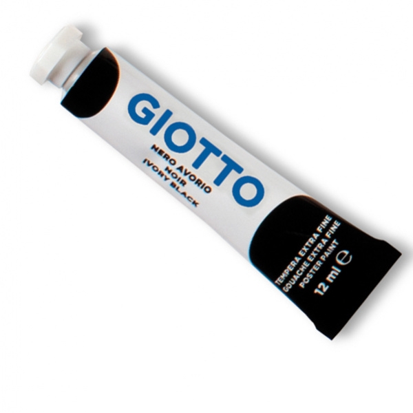Tempera giotto tubo 4 (12ml) nero 24 - Z09644