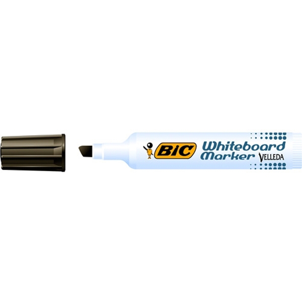Pennarello velleda 1791 punta scalpello whiteboard nero bic® - Z09792