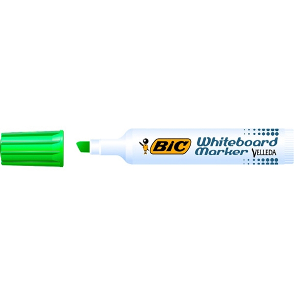 Pennarello velleda 1791 punta scalpello whiteboard verde bic® - Z09795