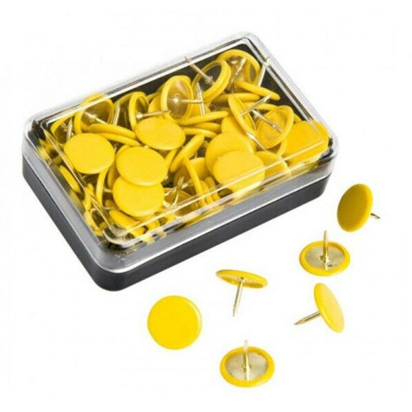 Scatola 50 puntine giallo inflex - Z09828