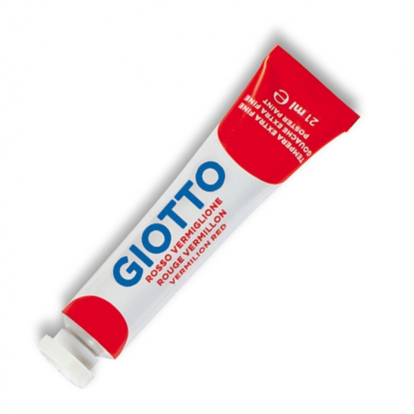 Tempera giotto tubo 7 (21ml) rosso vermiglione 07 - Z09876