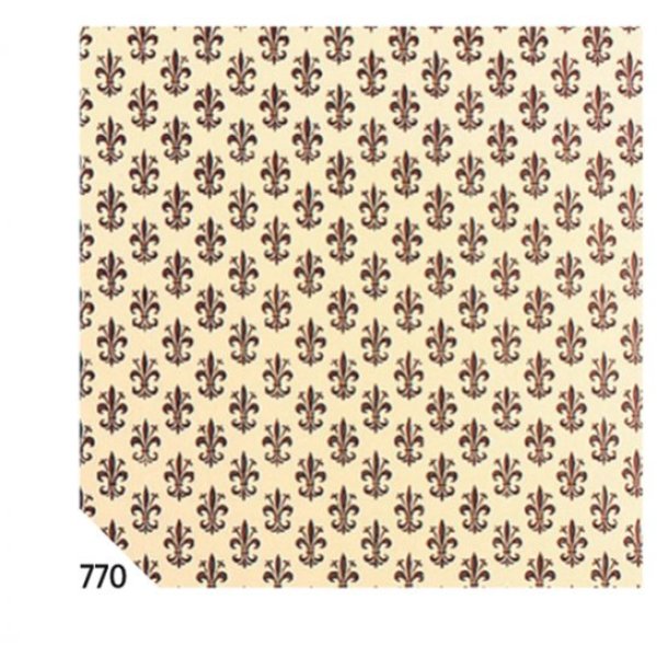 Rotolo cartarivesto 50x500cm giglio marrone lavabile rex58 - Z09899