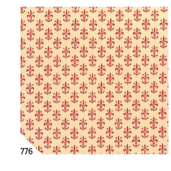 Rotolo cartarivesto 50x500cm giglio rosso lavabile rex58 - Z09900