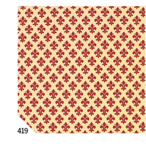 Rotolo cartarivesto 49x300cm giglio rosso adesivo rextaco - Z09903
