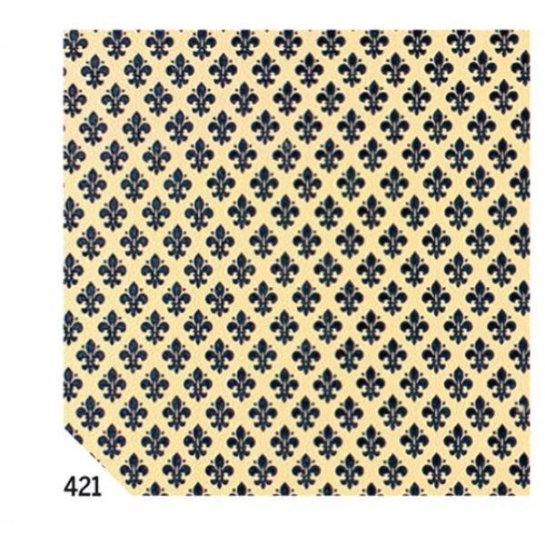 Rotolo cartarivesto 49x300cm giglio blu adesivo rextaco - Z09904