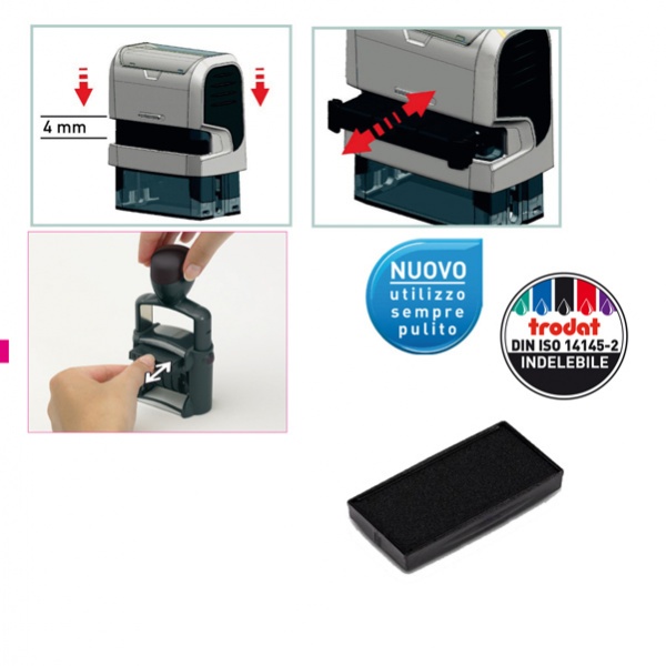 Tamponcino 6/5756 nero trodat - Z10079