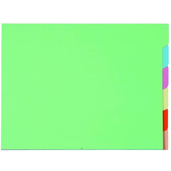 Set 6 cartelline c/tacca per cartelle sosp. armadio nature future - Z10129
