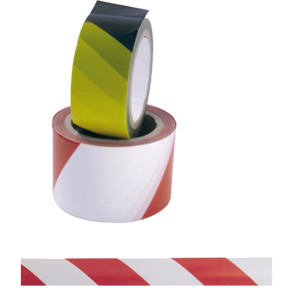 Nastro adesivo 50mmx25mt sicurezza rosso/bianco - Z10136