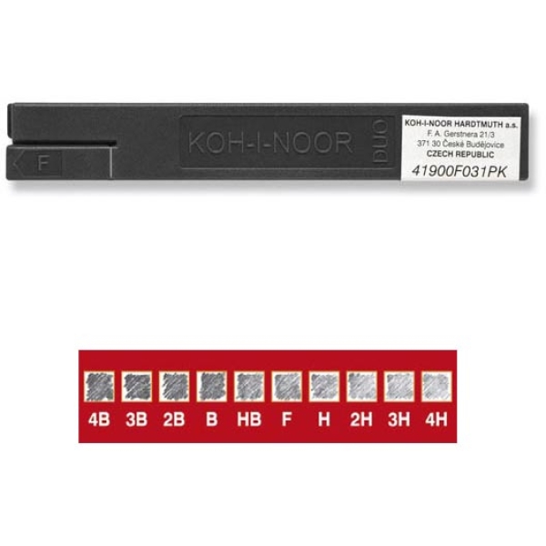 Astuccio da 2 mine 2mm 2b duo kohinoor - Z10165