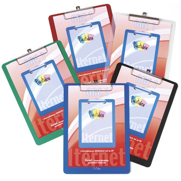 Portablocco A4 in ppl con molla in metallo trasparente - Z10709