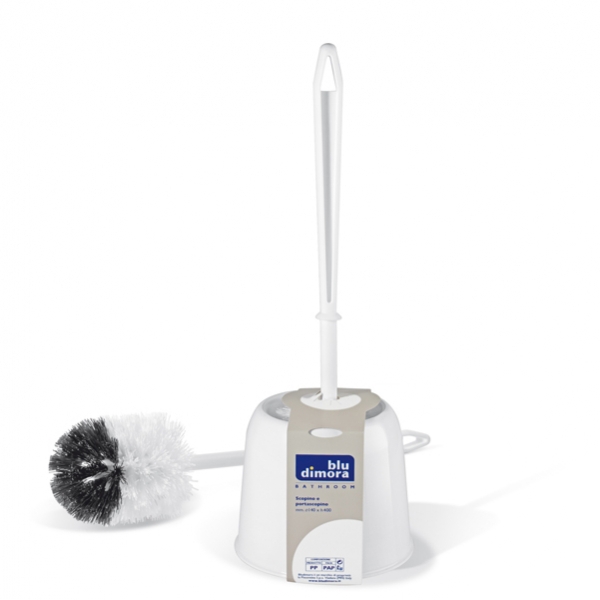 Portascopino in plastica bianco - Z10720