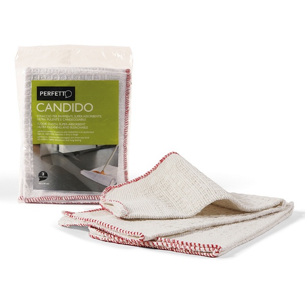 2 strofinacci pavimenti 56x40cm candido perfetto - Z11178