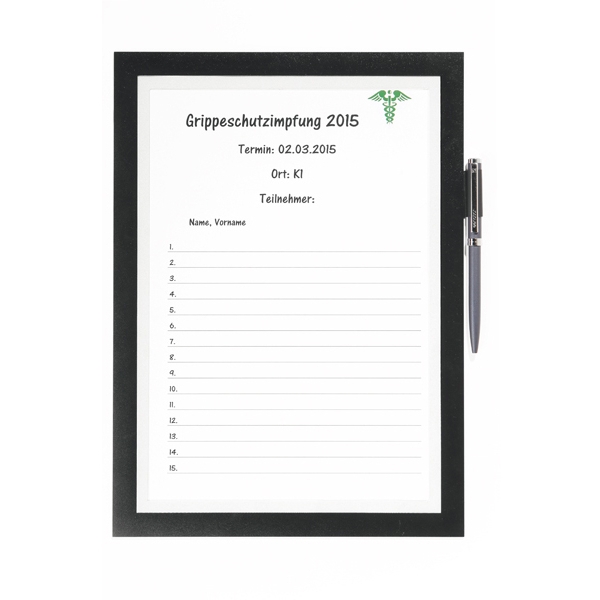 Cornice magnetica duraframe note A4 21x29,7cm nero durable - Z11409
