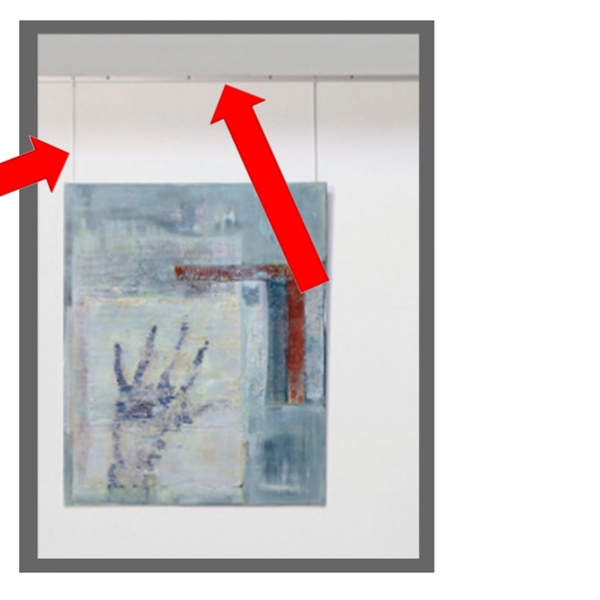 Sistema appendi quadri a parete arte system - Z11410