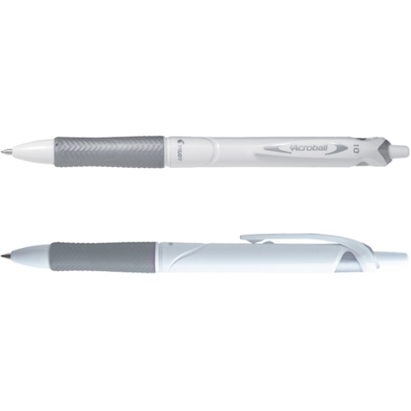 Penna a sfera scatto acroball pure white begreen 1,0mm nero pilot - Z11422