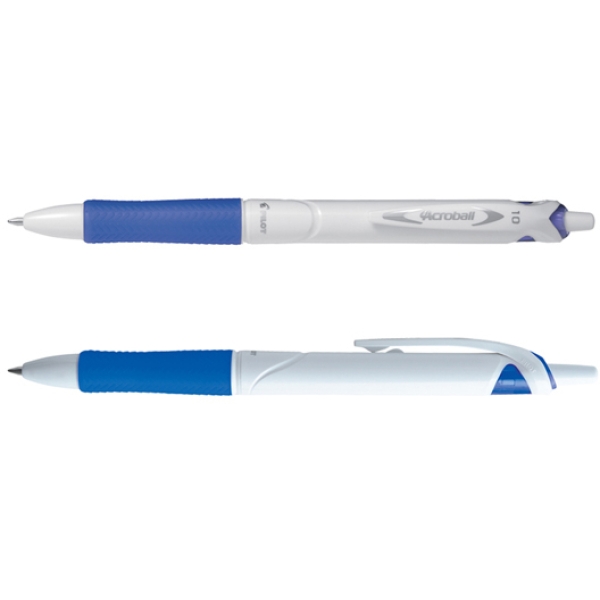 Penna a sfera scatto acroball pure white begreen 1,0mm blu pilot - Z11423