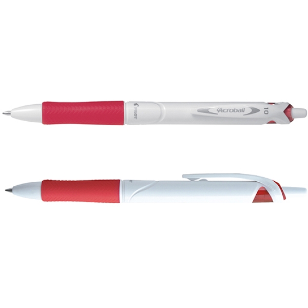 Penna a sfera scatto acroball pure white begreen 1,0mm rosso pilot - Z11424