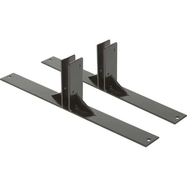 Set 2 piedi in metallo nero per lavagne multiboard securit - Z11446
