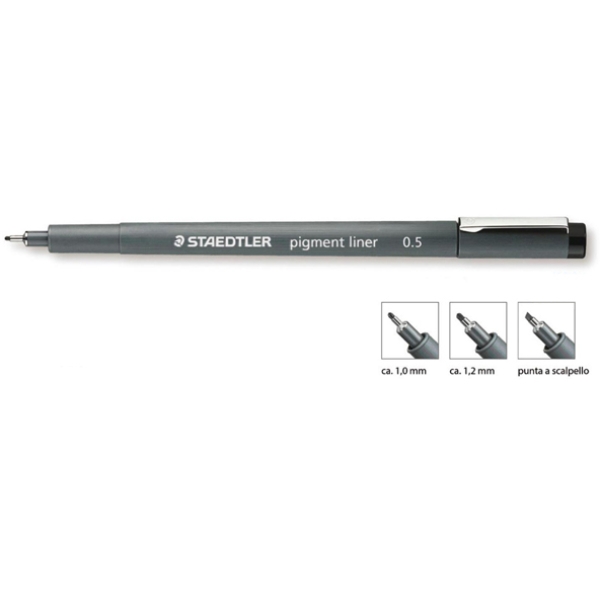 Pennarello pigment liner 308 nero 1,2mm staedtler - Z11528