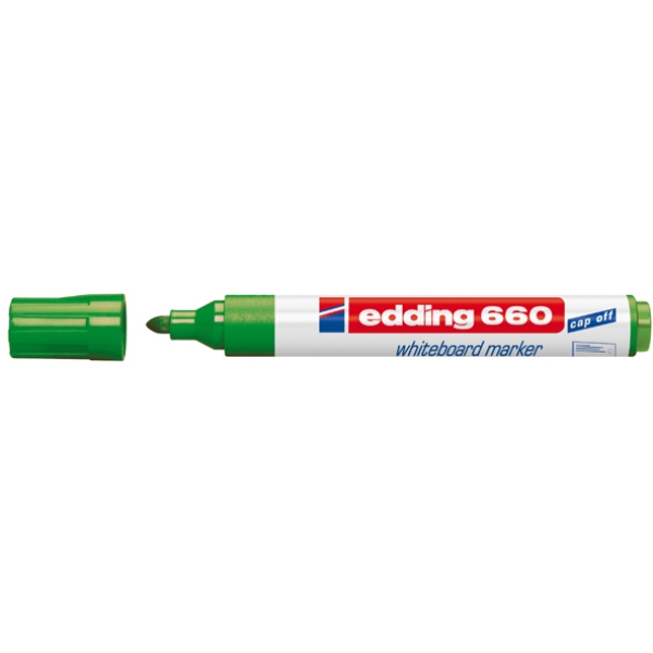 Marcatore verde per lavagne bianche edding 660 tratto 1,5 - 3,00mm - Z11548