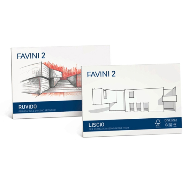 Album favini 2 24x33cm 110gr 20fg liscio squadrato - Z11908