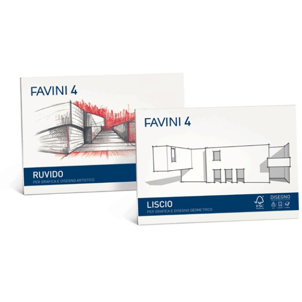 Album favini 4 24x33cm 220gr 20fg liscio squadrato - Z11914