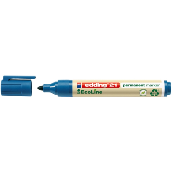 Marcatore permanente 21 ecoline p.conica blu edding - Z12385